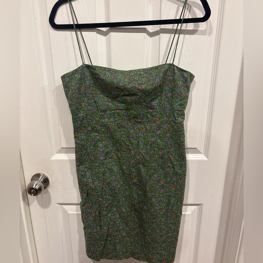 Vintage Ralph Lauren Green Floral Dress